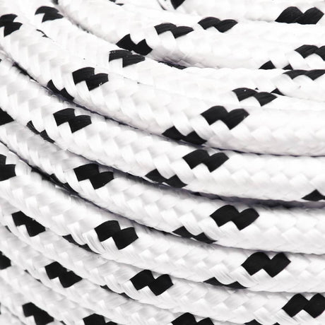 Vidaxl boottouw gevlochten 8 mmx25 m polyester wit