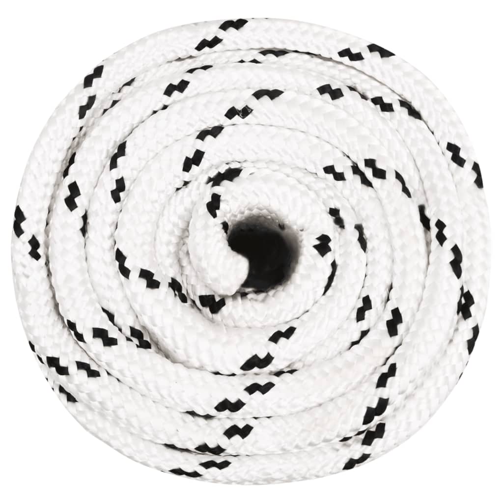 Vidaxl werktouw 16 mm 100 m polyester wit