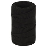 Vidaxl werktouw 2 mm 250 m polyester zwart