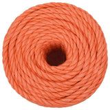 Vidaxl werktouw 10 mm 50 m polypropeen oranje