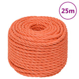 Vidaxl werktouw 20 mm 25 m polypropeen oranje