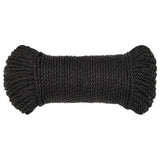 Vidaxl werktouw 3 mm 50 m polypropeen zwart