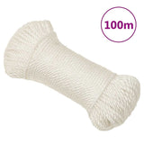 Vidaxl werktouw 6 mm 100 m polypropeen wit