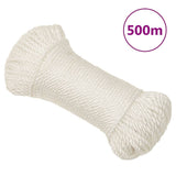 Vidaxl werktouw 8 mm 500 m polypropeen wit