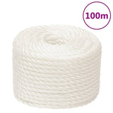 Vidaxl werktouw 14 mm 100 m polypropeen wit