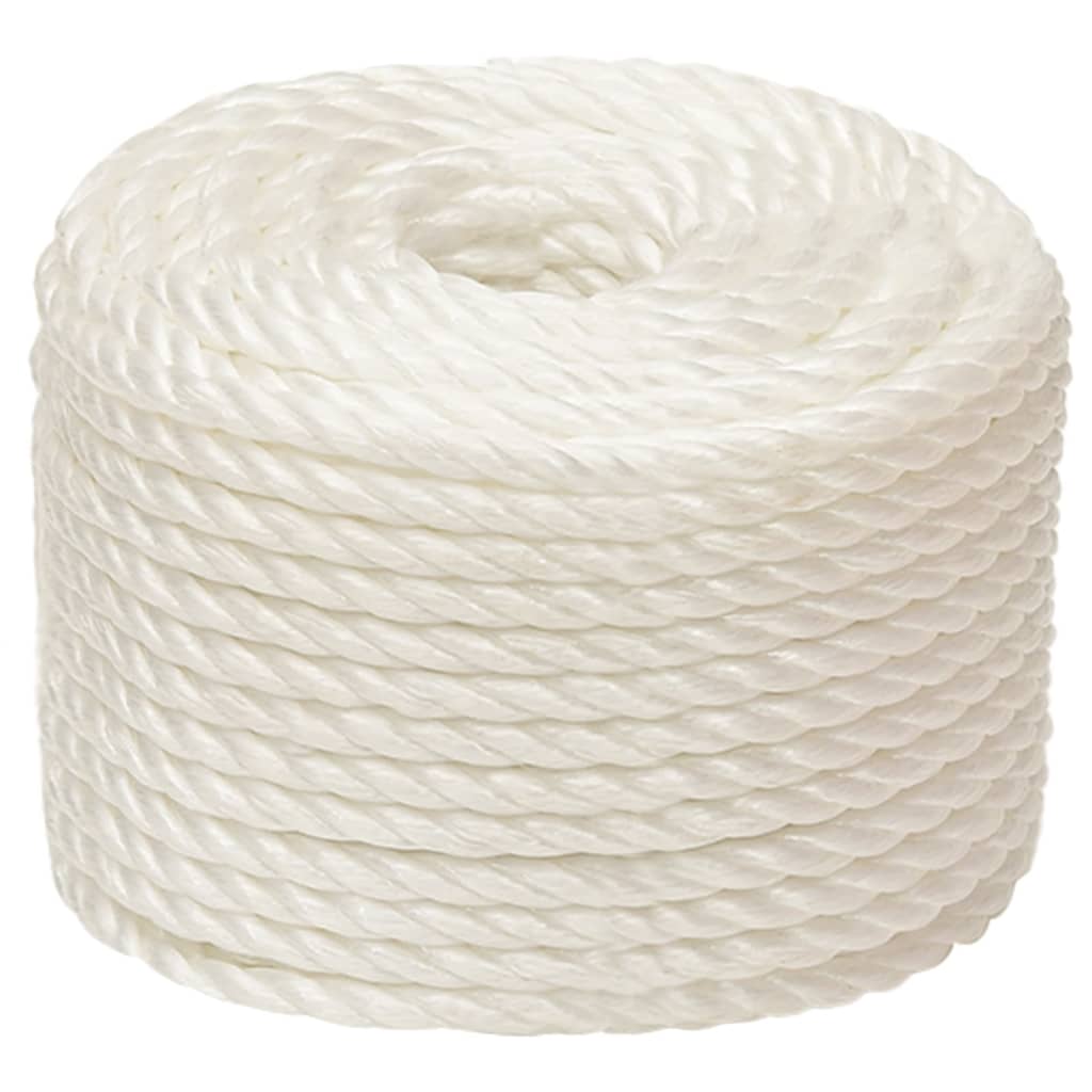Vidaxl werktouw 14 mm 250 m polypropeen wit