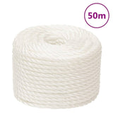Vidaxl werktouw 16 mm 50 m polypropeen wit