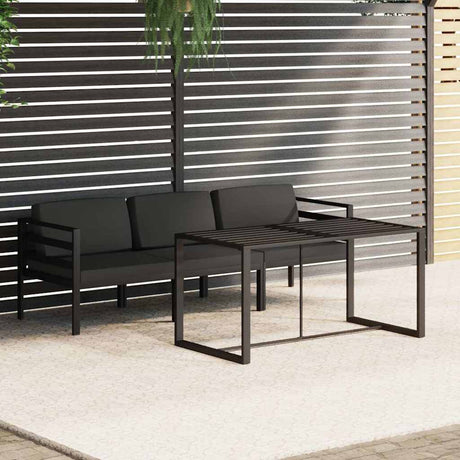 Vidaxl 4-delige loungeset met kussens aluminium antracietkleurig