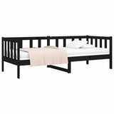 Vidaxl slaapbank 90x190 cm massief grenenhout zwart