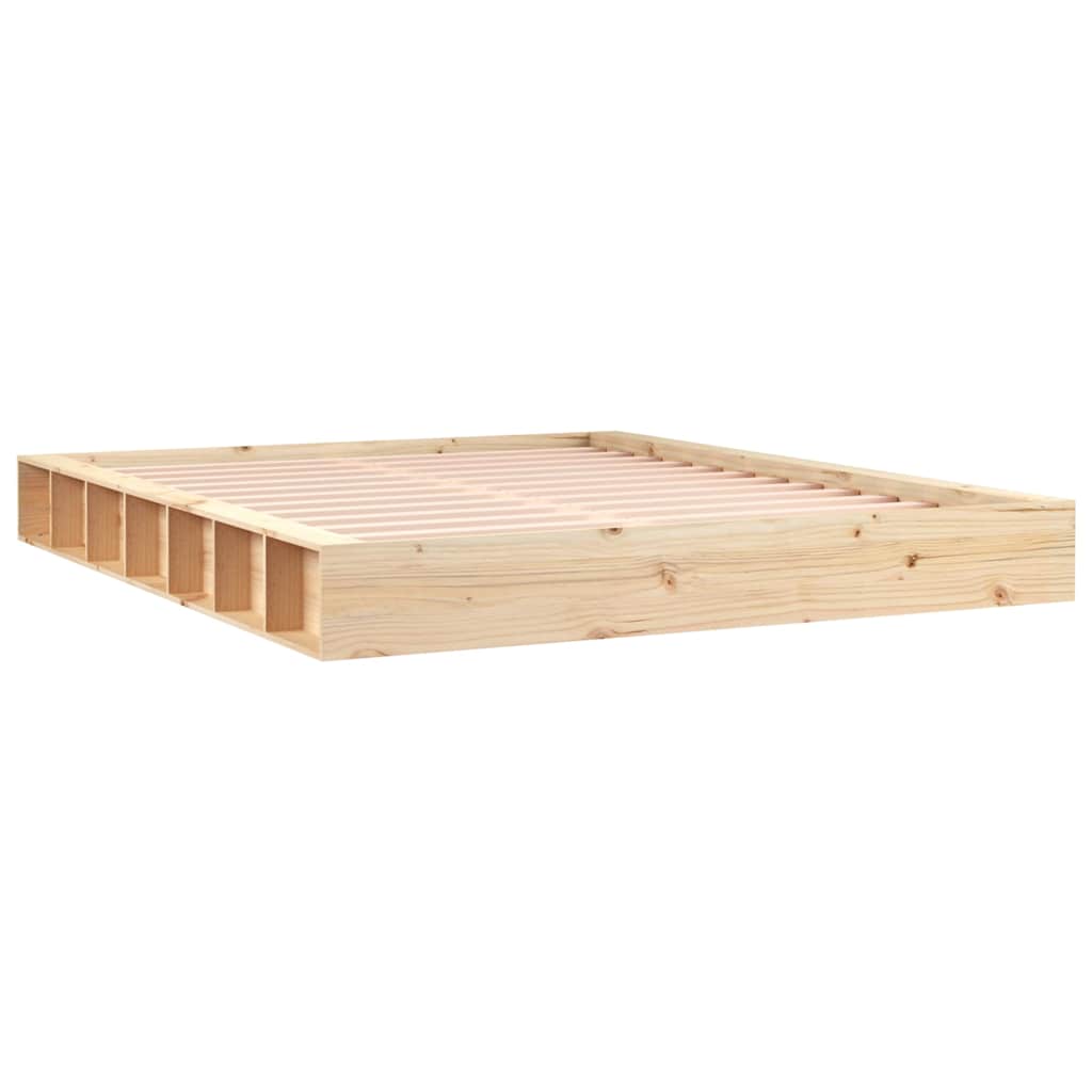 Vidaxl bedframe massief hout 150x200 cm