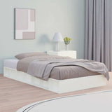 Vidaxl bedframe massief hout wit 90x200 cm