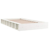 Vidaxl bedframe massief hout wit 120x190 cm