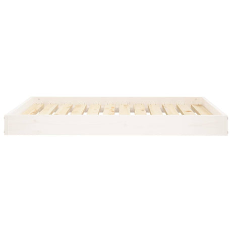 Vidaxl hondenmand 101,5x74x9 cm massief grenenhout wit