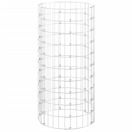 Vidaxl compostbak ø50x100 cm gegalvaniseerd staal