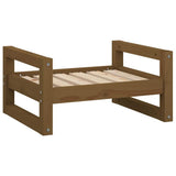 Vidaxl hondenmand 55,5x45,5x28 cm massief grenenhout honingbruin