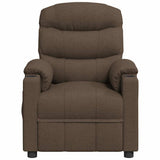 Vidaxl fauteuil verstelbaar stof bruin