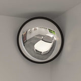 Vidaxl binnen verkeersspiegel convex zwart ø40 cm acryl