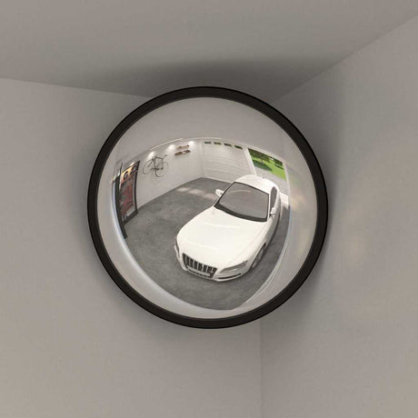 Vidaxl binnen verkeersspiegel convex zwart ø40 cm acryl