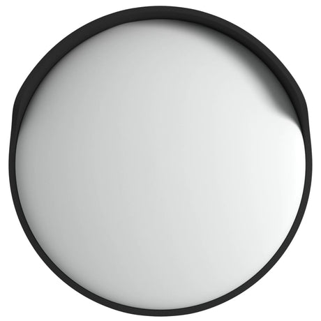 Vidaxl buiten convex verkeersspiegel zwart ø60 cm polycarbonaat