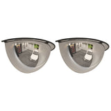 Vidaxl verkeersspiegel halve bol 2 st ø 30 cm acryl