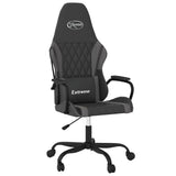 Vidaxl massage gamestoel kunstleer zwart en grijs