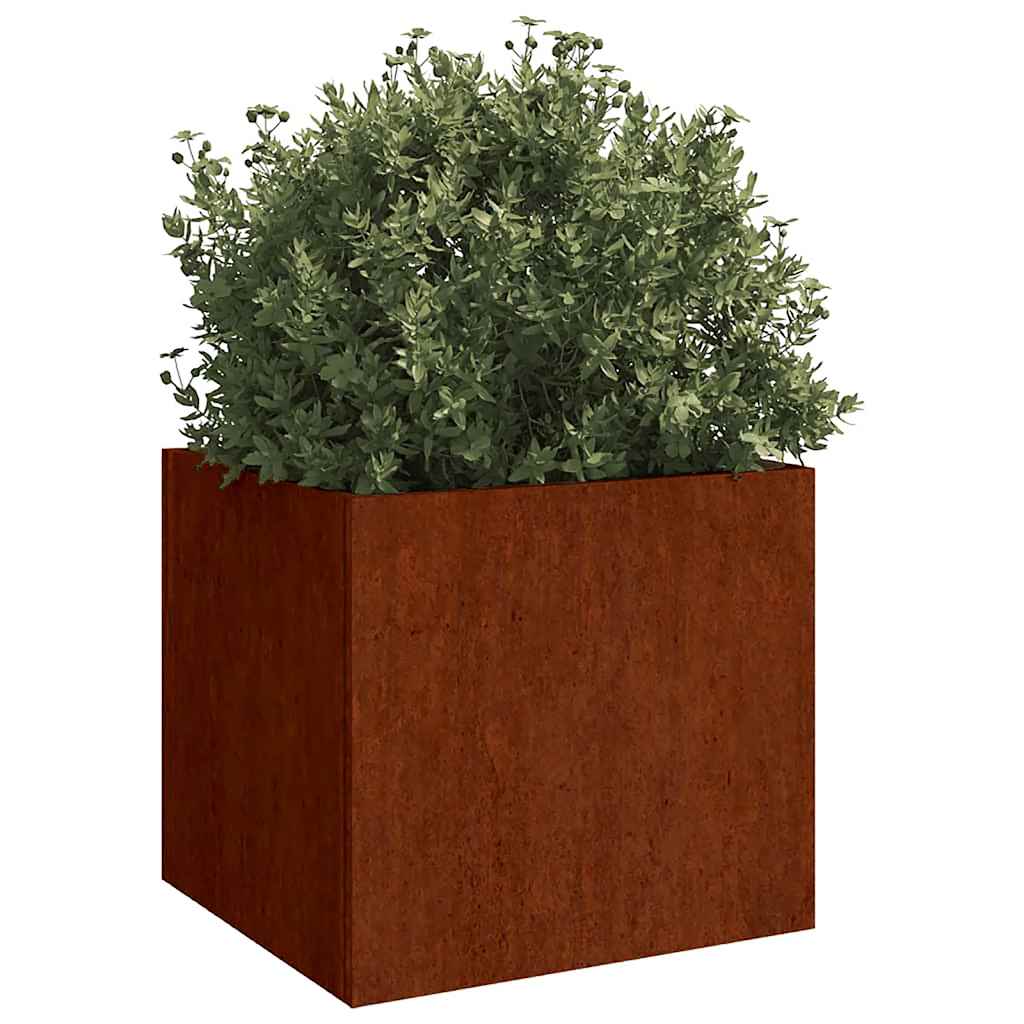 Vidaxl plantenbakken 2 st 32x30x29 cm cortenstaal