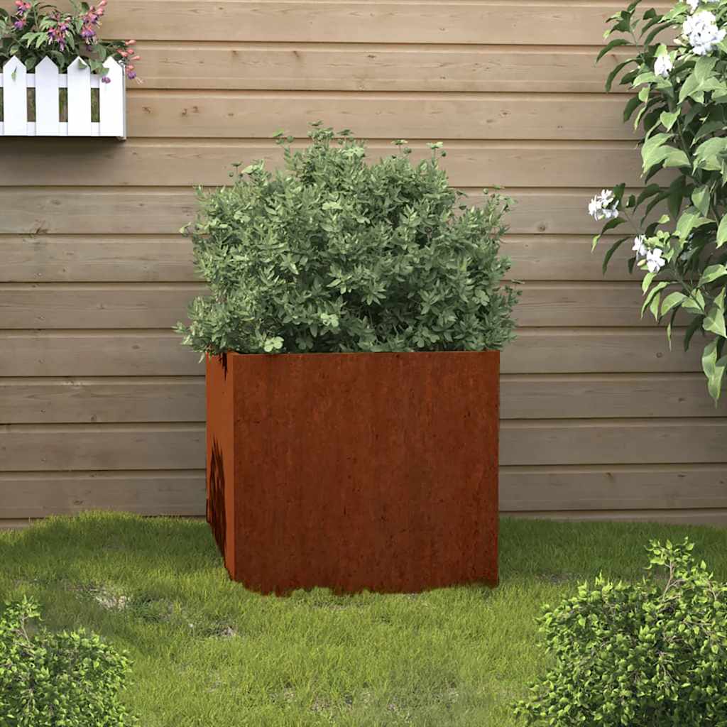 Vidaxl plantenbak 49x47x46 cm cortenstaal