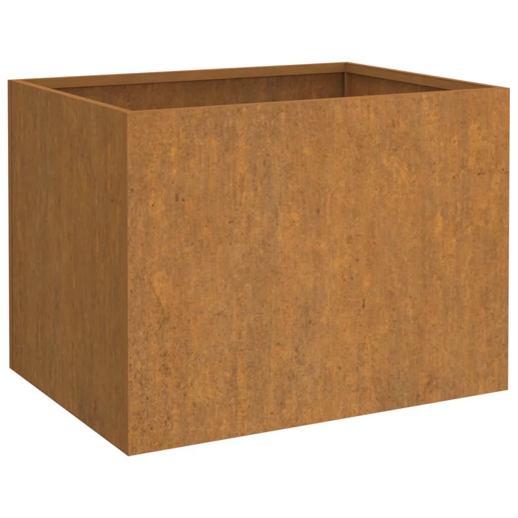 Vidaxl plantenbak 62x47x46 cm cortenstaal