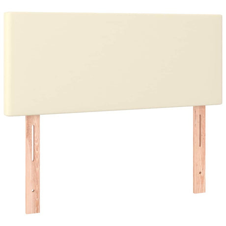 Vidaxl hoofdbord 80x5x78 88 cm kunstleer crèmekleurig