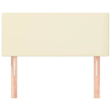 Vidaxl hoofdbord 80x5x78 88 cm kunstleer crèmekleurig