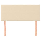 Vidaxl hoofdbord 90x5x78 88 cm stof crèmekleurig