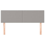 Vidaxl hoofdborden 2 st 72x5x78 88 cm stof lichtgrijs