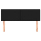 Vidaxl hoofdborden 2 st 72x5x78 88 cm stof zwart