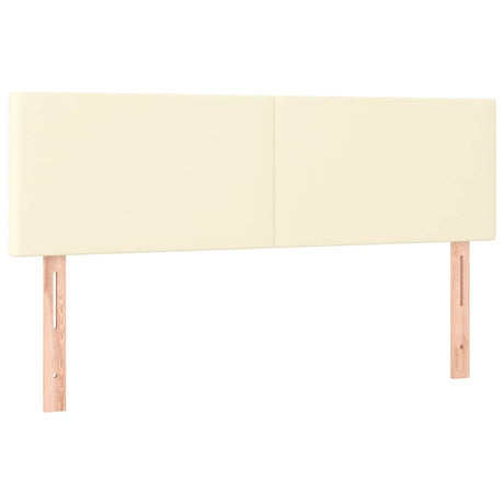 Vidaxl hoofdborden 2 st 72x5x78 88 cm kunstleer crèmekleurig