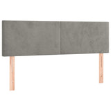 Vidaxl hoofdborden 2 st 72x5x78 88 cm fluweel lichtgrijs