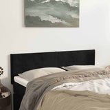 Vidaxl hoofdborden 2 st 72x5x78 88 cm fluweel zwart