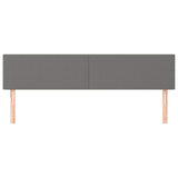 Vidaxl hoofdborden 2 st 80x5x78 88 cm stof donkergrijs