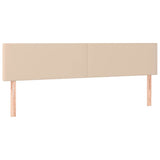 Vidaxl hoofdborden 2 st 80x5x78 88 cm kunstleer cappuccinokleurig