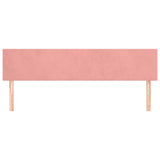 Vidaxl hoofdborden 2 st 80x5x78 88 cm fluweel roze