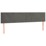 Vidaxl hoofdborden 2 st 90x5x78 88 cm fluweel donkergrijs