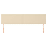 Vidaxl hoofdborden 2 st 100x5x78 88 cm stof crèmekleurig