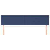 Vidaxl hoofdborden 2 st 100x5x78 88 cm stof blauw
