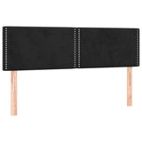 Vidaxl hoofdborden 2 st 72x5x78 88 cm fluweel zwart