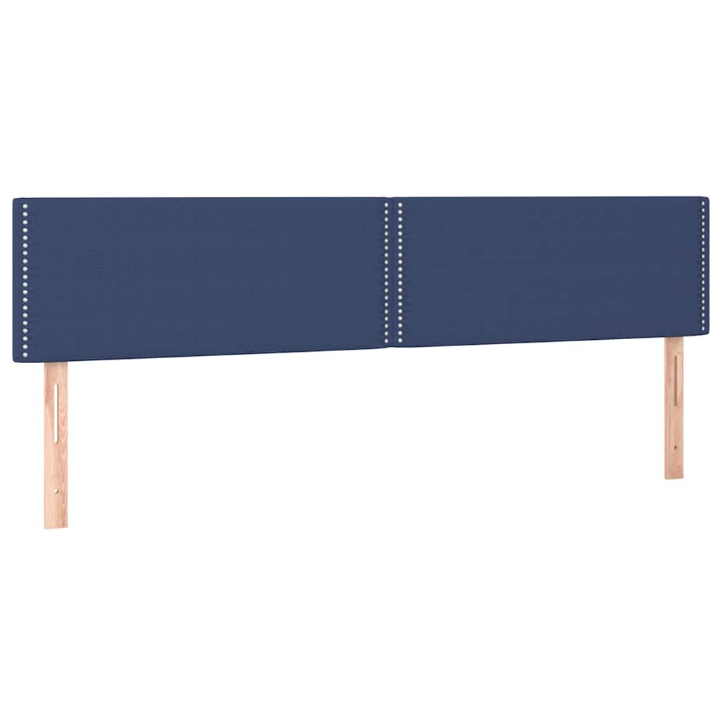 Vidaxl hoofdborden 2 st 80x5x78 88 cm stof blauw