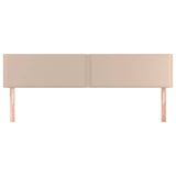 Vidaxl hoofdborden 2 st 80x5x78 88 cm kunstleer cappuccinokleurig