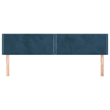 Vidaxl hoofdborden 2 st 80x5x78 88 cm fluweel donkerblauw