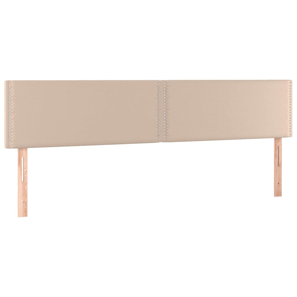 Vidaxl hoofdborden 2 st 90x5x78 88 cm kunstleer cappuccinokleurig