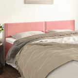 Vidaxl hoofdborden 2 st 90x5x78 88 cm fluweel roze