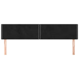 Vidaxl hoofdborden 2 st 100x5x78 88 cm fluweel zwart