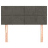 Vidaxl hoofdbord 80x5x78 88 cm fluweel donkergrijs